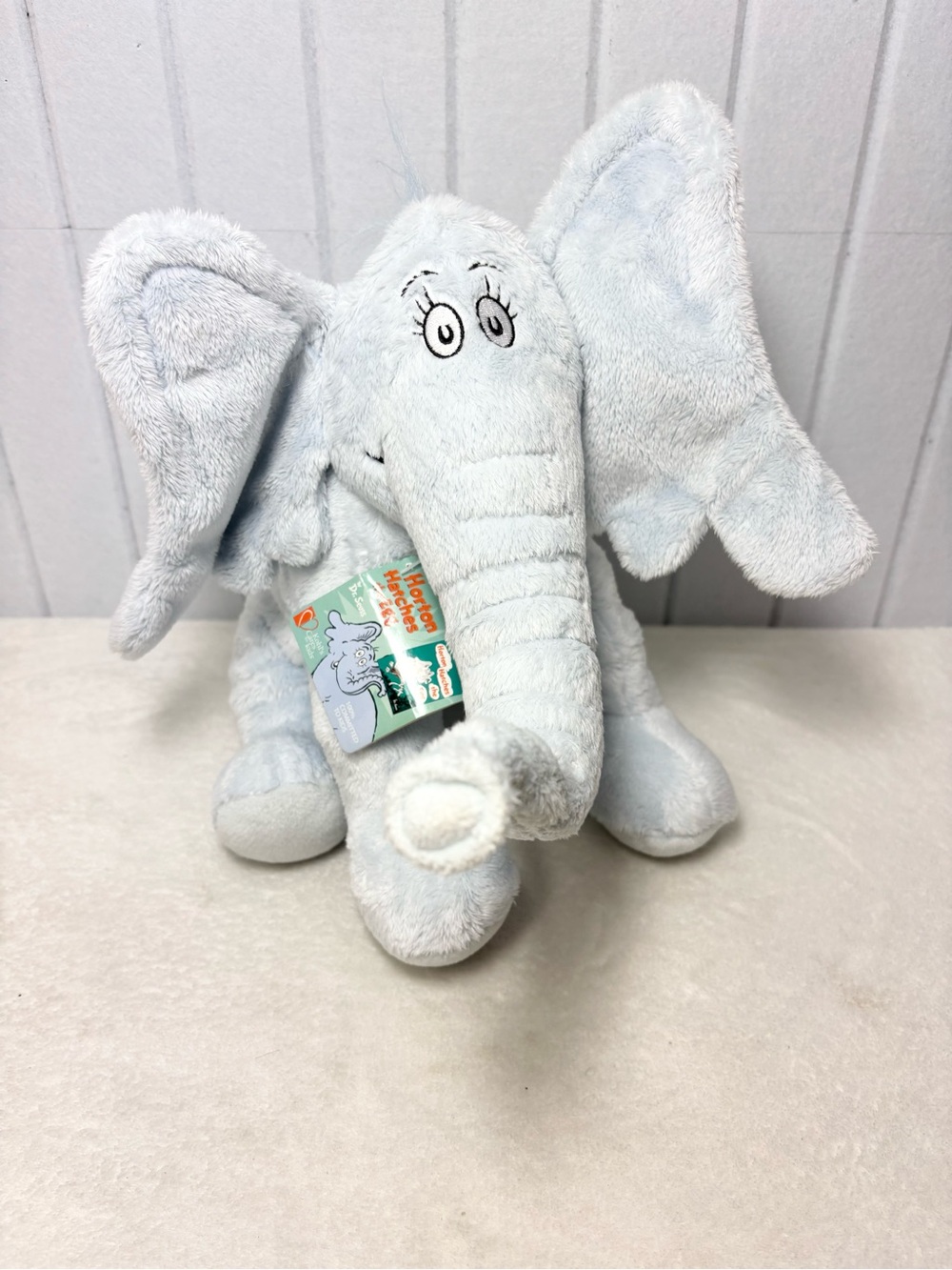 Dr Seuss Horton Hatches the Egg Elephant Light Blue Bendable Trunk  NEW